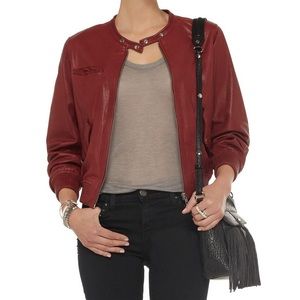 Isabel Marant Calista Lambskin Leather Jacket